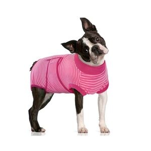 Dog Recovery Suit Pink | Surgical Onesie Cone Alternative | L (Medium Dogs)
